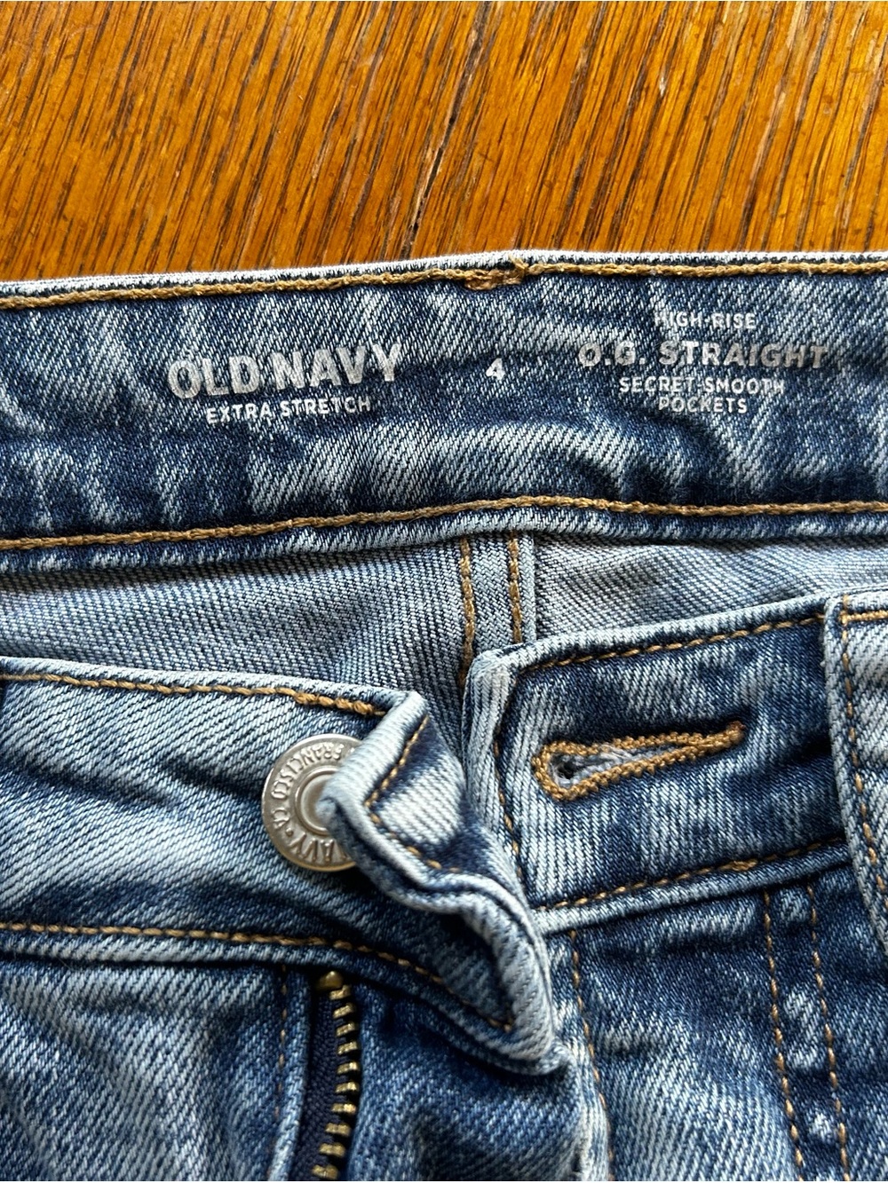 Old Navy Light Blue High-Rise Straight Jeans